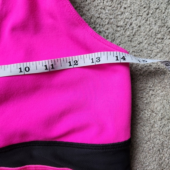 Lululemon Deep V Y2K  Fit And Flare Tank Top Yoga Running Gym Size 8 Pink Top - Picture 7 of 9